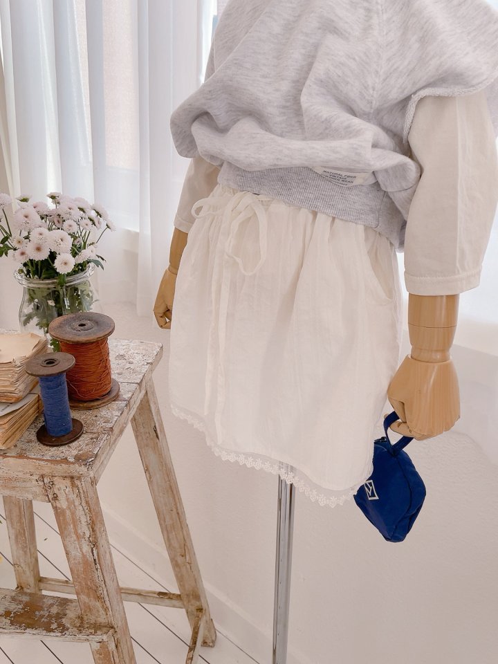 Studio M - Korean Children Fashion - #fashionkids - Amy Lace Skirt - 5