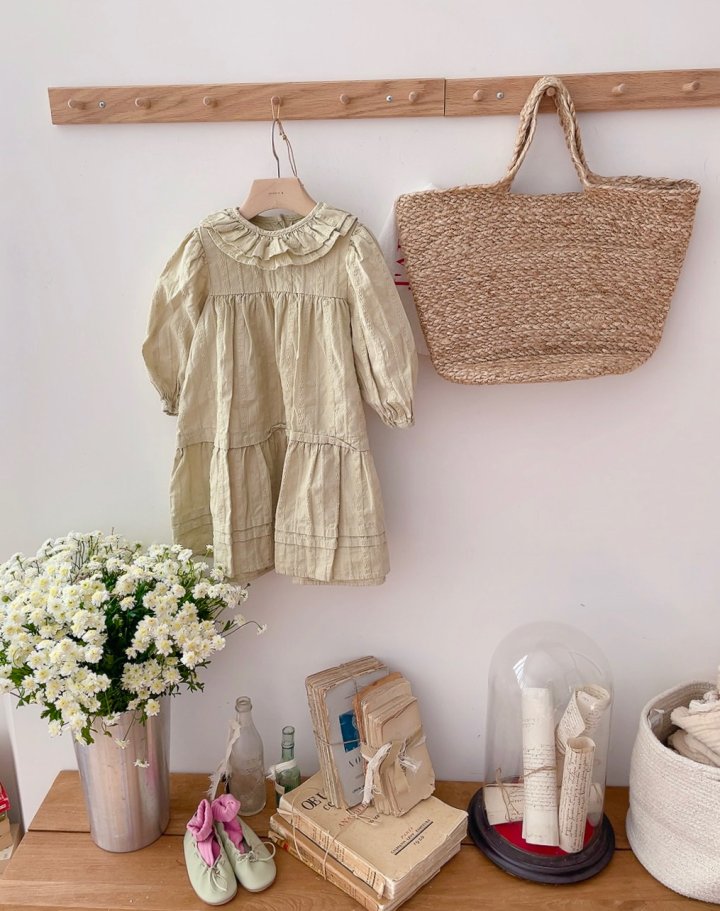 Studio M - Korean Children Fashion - #fashionkids - Chloe Double Frill One-piece - 4