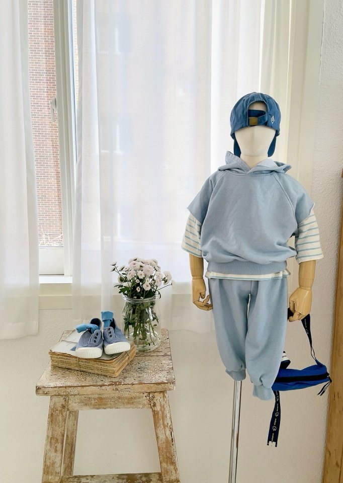 Studio M - Korean Children Fashion - #kidsshorts - Alex Pigment Banding Pants - 2
