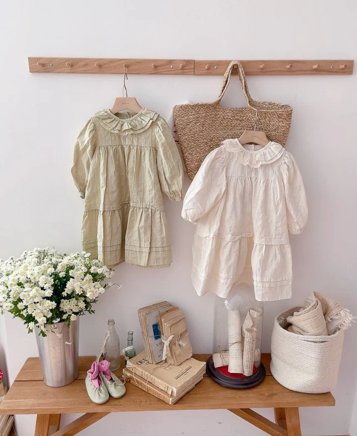 Studio M - Korean Children Fashion - #kidzfashiontrend - Chloe Double Frill One-piece - 6