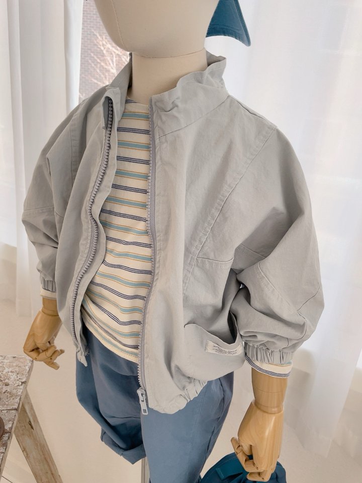 Studio M - Korean Children Fashion - #kidzfashiontrend - Cookie Stripe Tee - 3