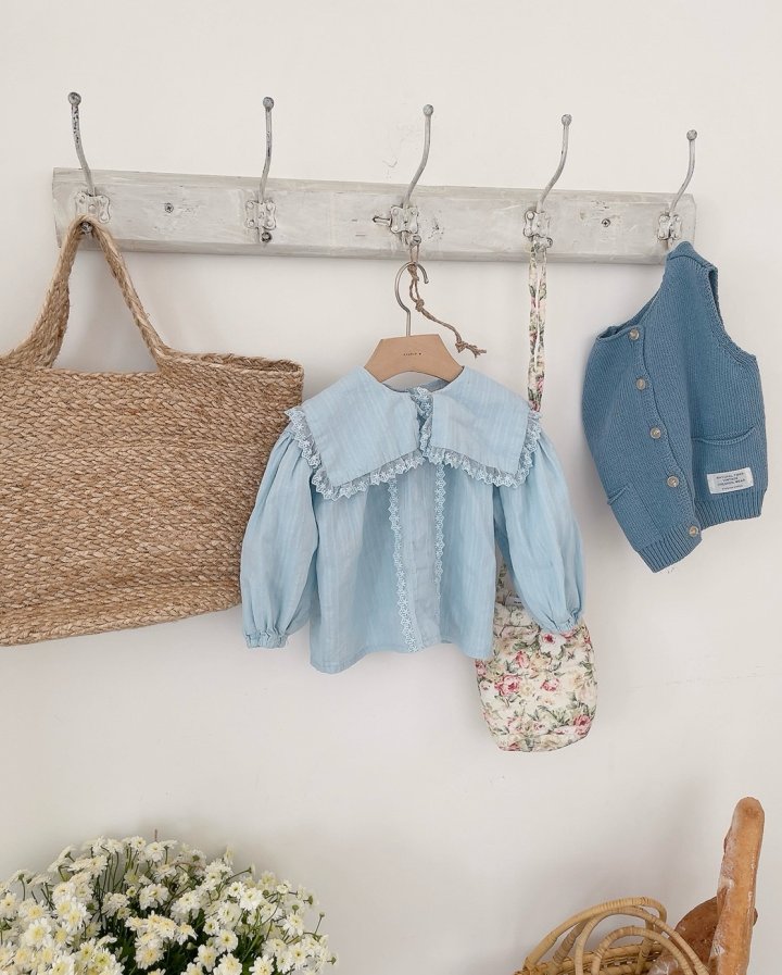 Studio M - Korean Children Fashion - #kidzfashiontrend - Amy Lace Blouse - 7