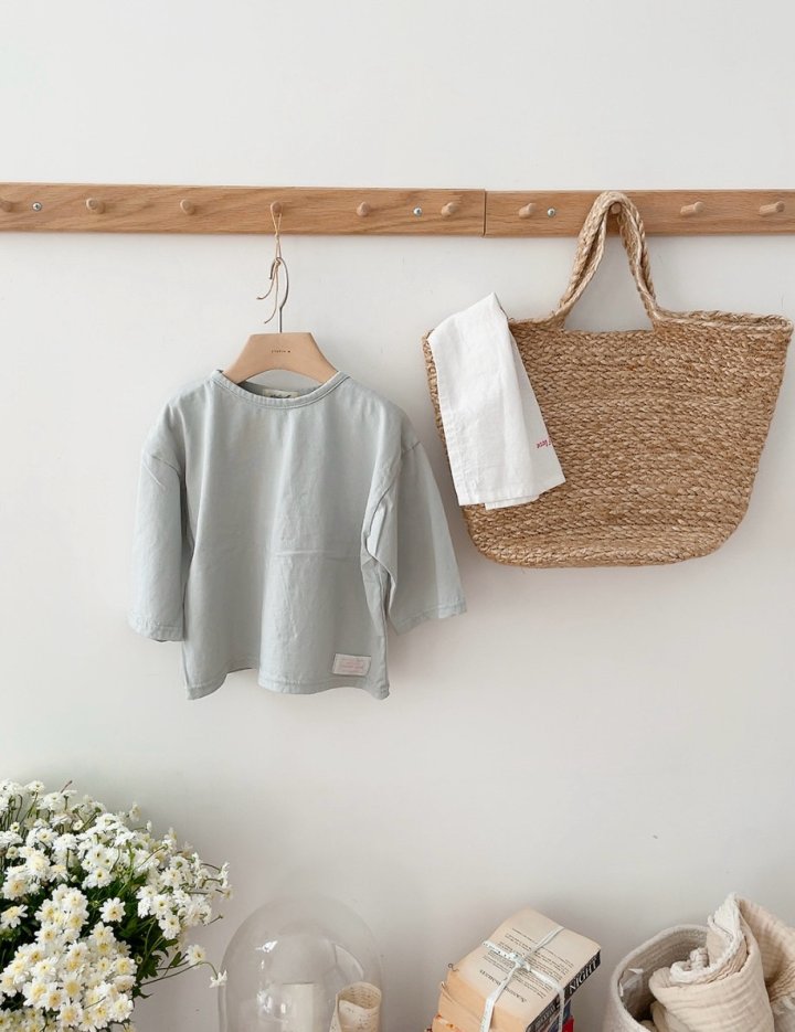 Studio M - Korean Children Fashion - #kidzfashiontrend - Urban Boxy Plain Tee - 3