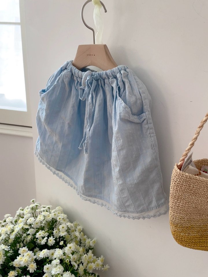Studio M - Korean Children Fashion - #littlefashionista - Amy Lace Skirt - 10