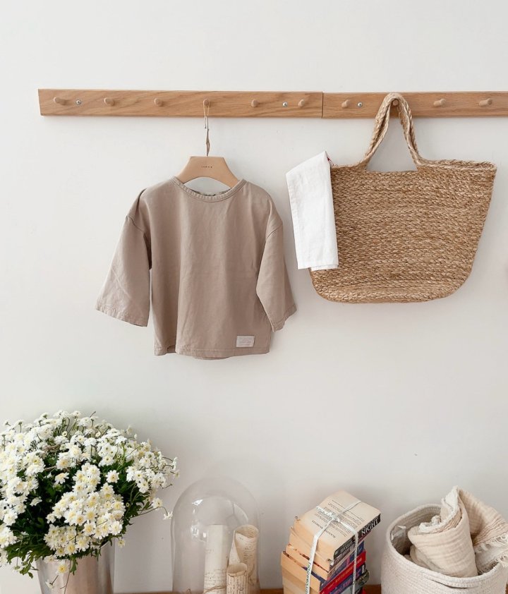 Studio M - Korean Children Fashion - #littlefashionista - Urban Boxy Plain Tee - 5