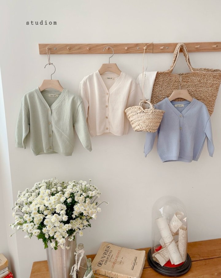 Studio M - Korean Children Fashion - #littlefashionista - Jamie V-Neck Cardigan