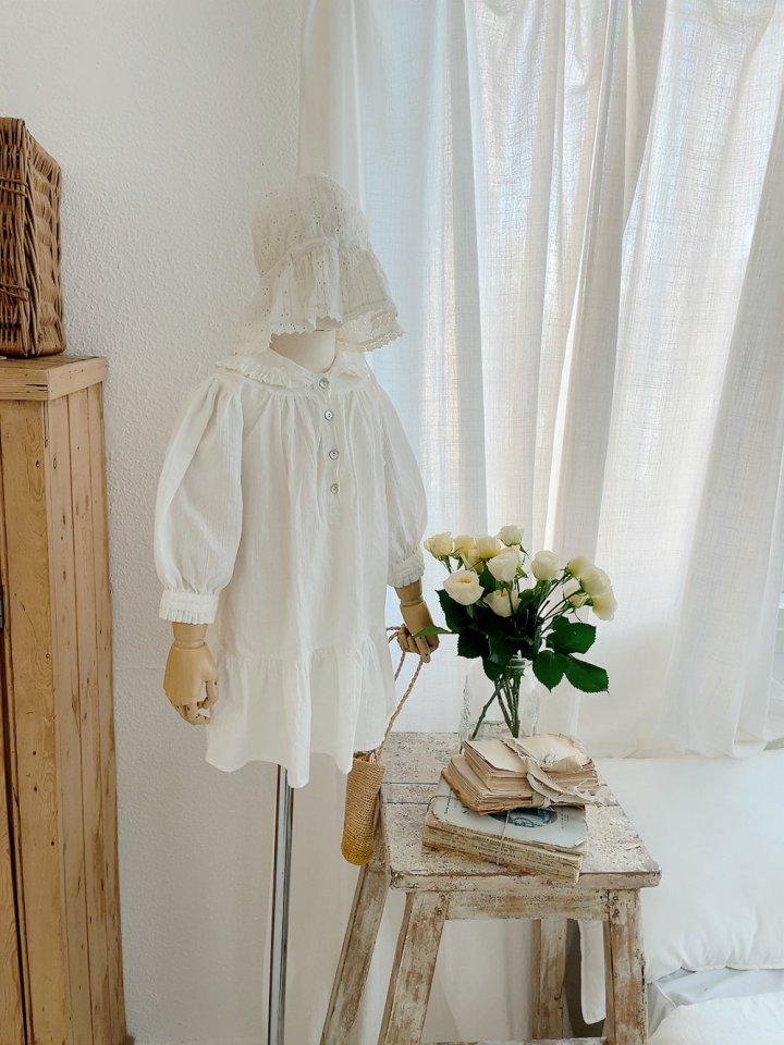 Studio M - Korean Children Fashion - #magicofchildhood - Rose Flat Frill One-piece - 3
