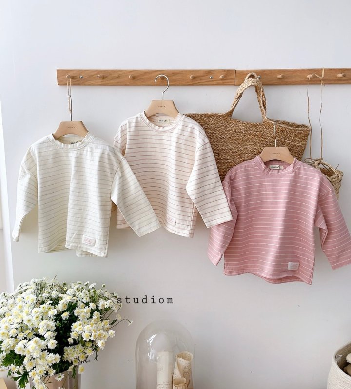 Studio M - Korean Children Fashion - #minifashionista - Mare Stripe Tee