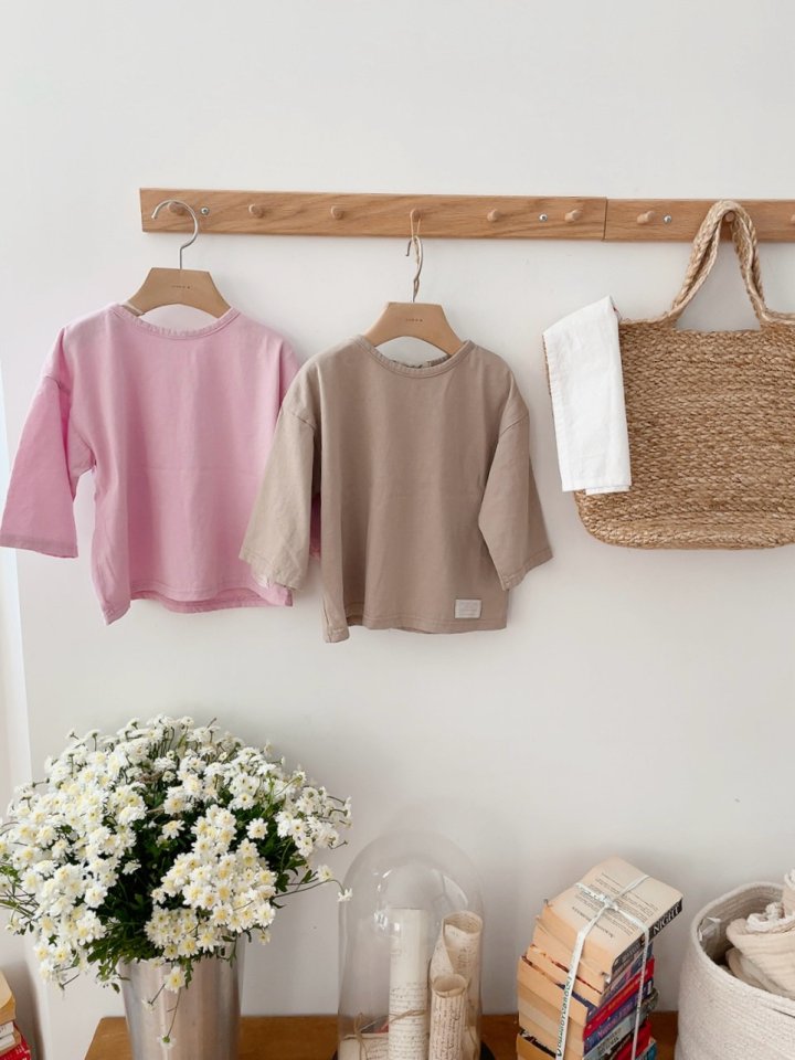 Studio M - Korean Children Fashion - #minifashionista - Urban Boxy Plain Tee - 7