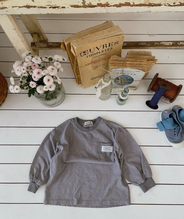 Studio M - Korean Children Fashion - #prettylittlegirls - Juka Pocket Tee - 5