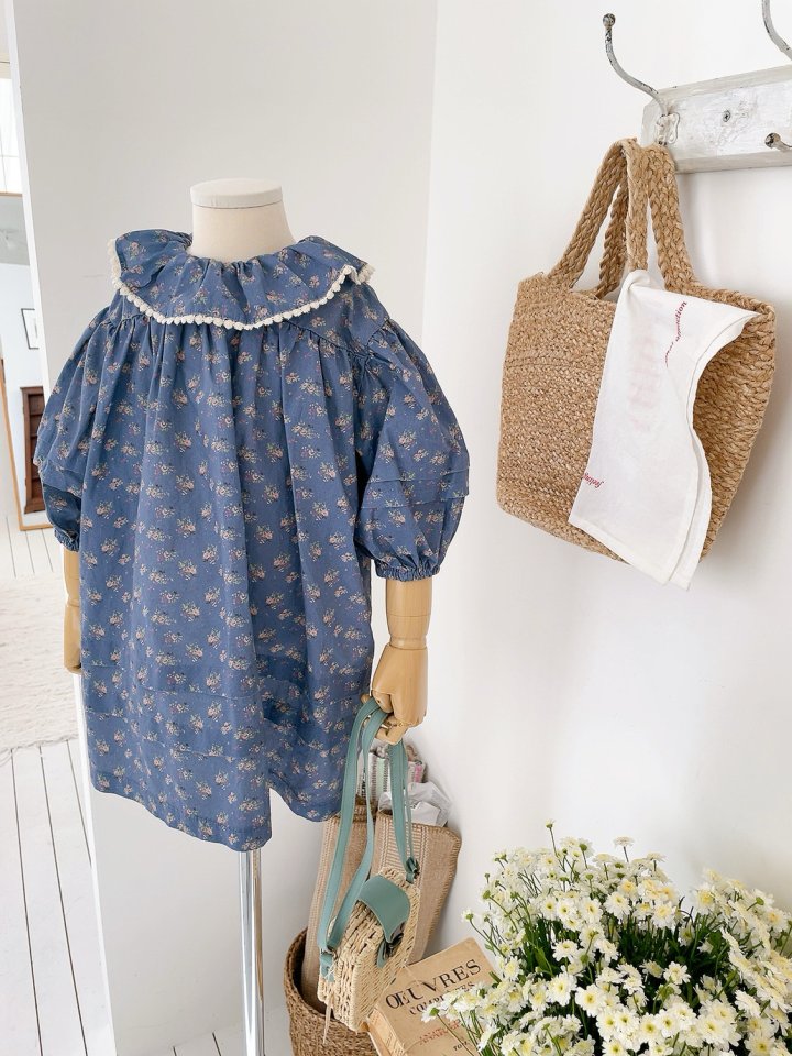 Studio M - Korean Children Fashion - #stylishchildhood - Kelly Frill Lace One-piece - 5