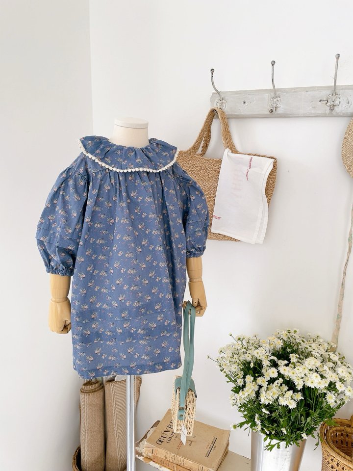 Studio M - Korean Children Fashion - #todddlerfashion - Kelly Frill Lace One-piece - 3