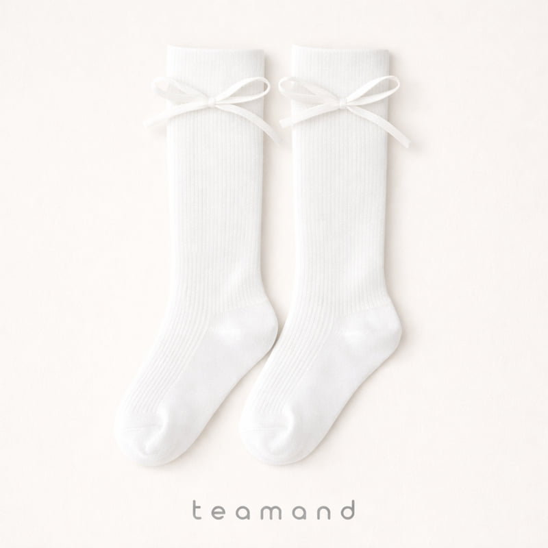 Teamand - Korean Children Fashion - #Kfashion4kids - Bonbon Ribbon Knee Socks - 6