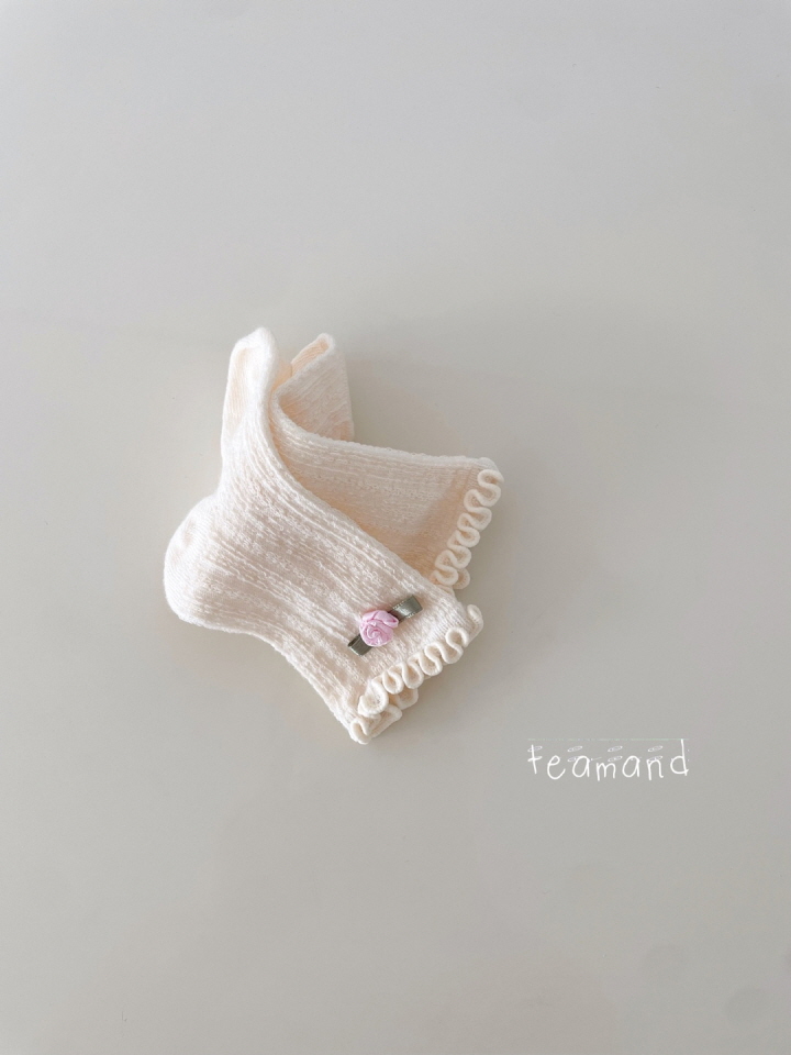 Teamand - Korean Children Fashion - #childofig - Small Flower Socks Set - 2