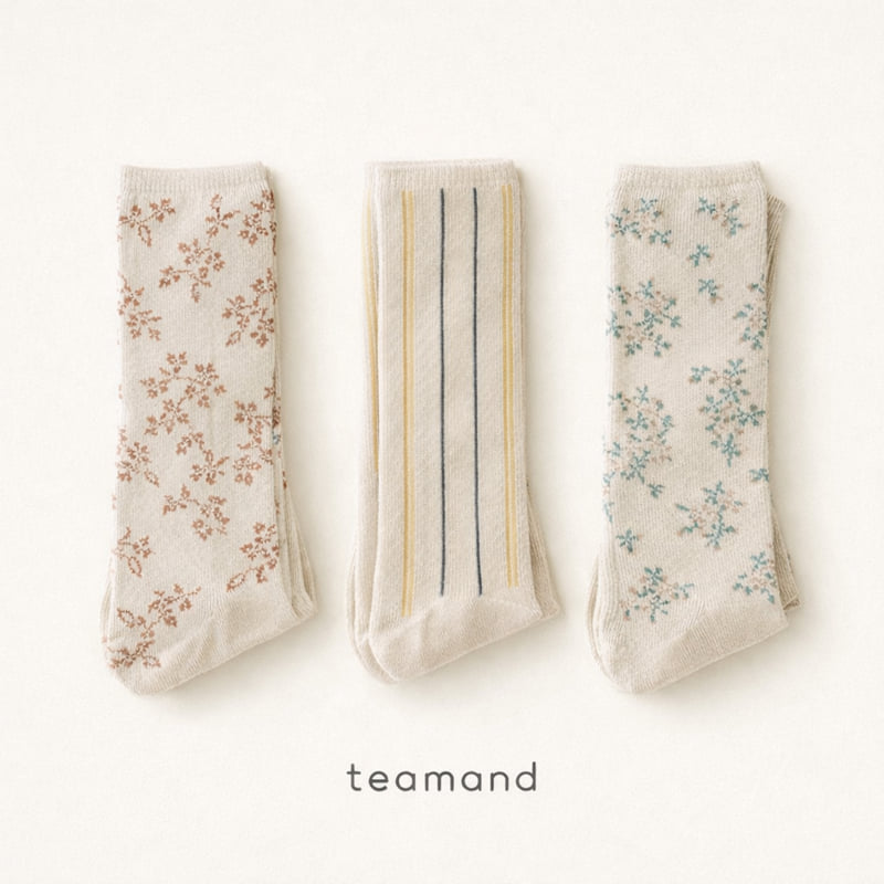 Teamand - Korean Children Fashion - #designkidswear - Garden Knee Socks Set - 3