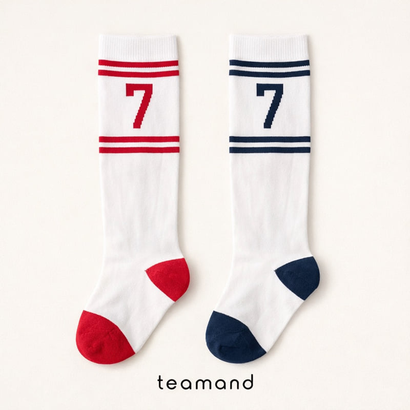 Teamand - Korean Children Fashion - #discoveringself - 7-Pack Knee Socks Set