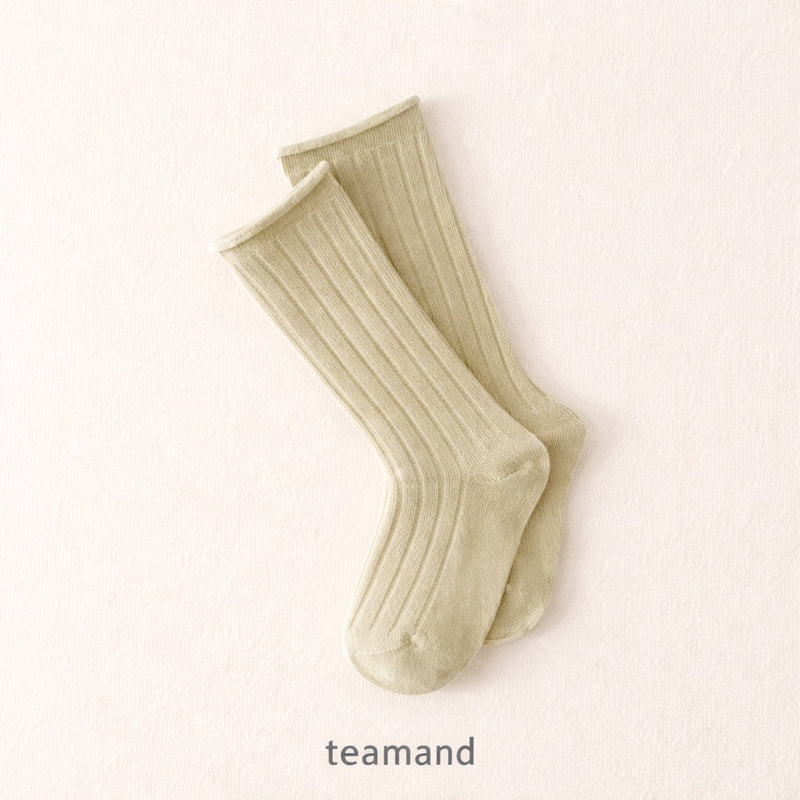 Teamand - Korean Children Fashion - #discoveringself - Rolling Knee Socks - 2