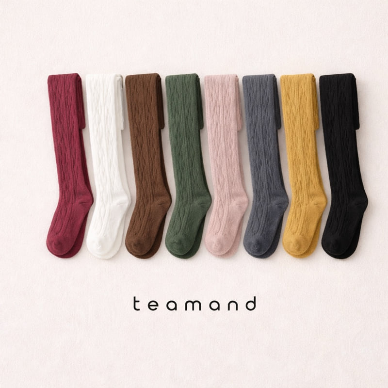 Teamand - Korean Children Fashion - #fashionkids - Cable Knit Tights - 10
