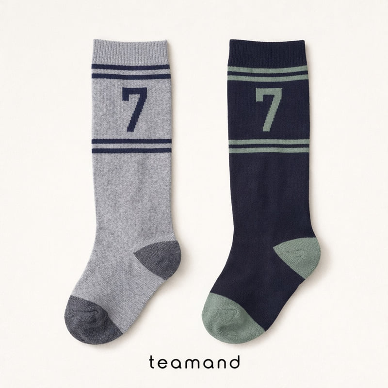 Teamand - Korean Children Fashion - #fashionkids - 7-Pack Knee Socks Set - 2