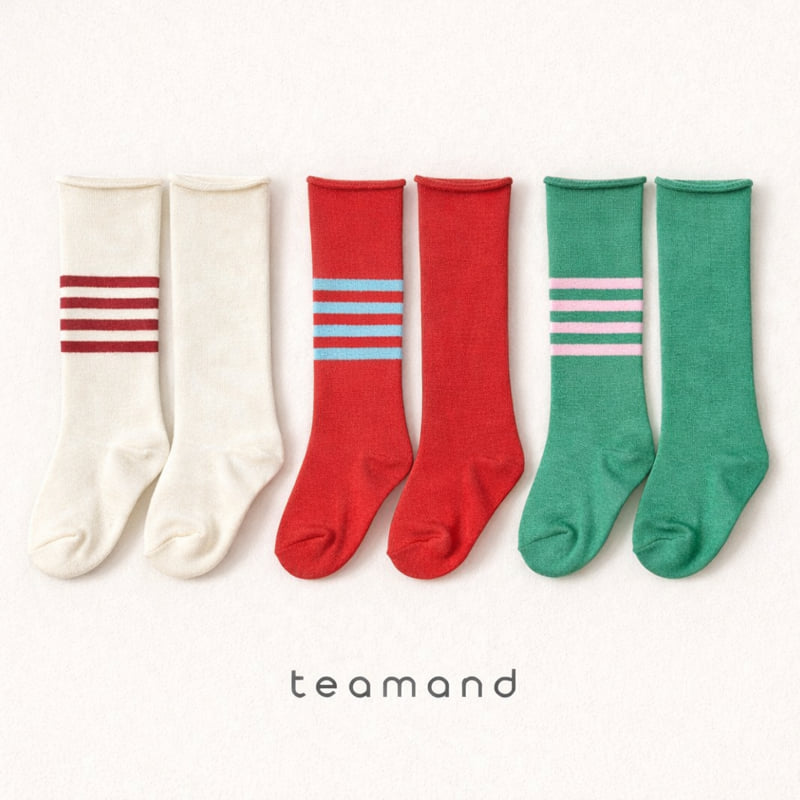 Teamand - Korean Children Fashion - #fashionkids - Match Knee Socks Set