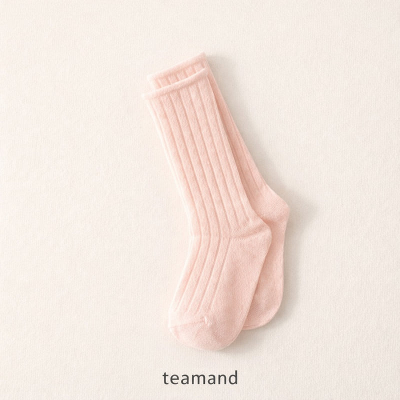 Teamand - Korean Children Fashion - #kidsstore - Rolling Knee Socks - 5