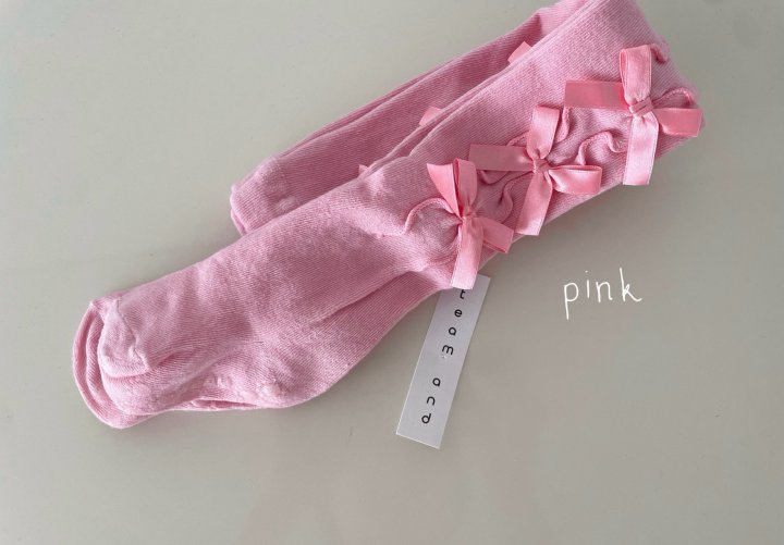 Teamand - Korean Children Fashion - #kidsstore - Ribbon Tights - 4