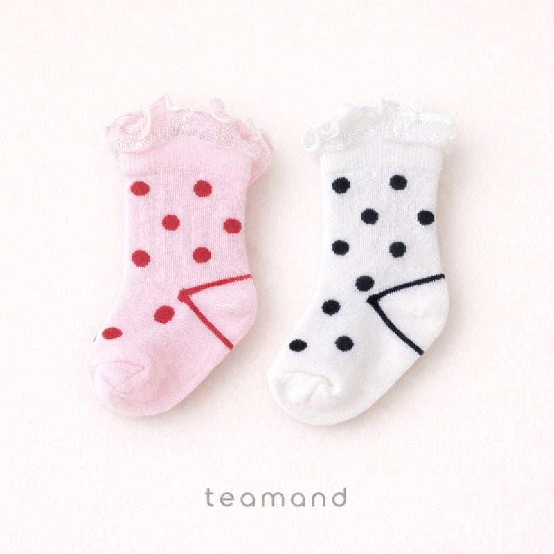 Teamand - Korean Children Fashion - #kidsstore - Polka Dot Set - 4