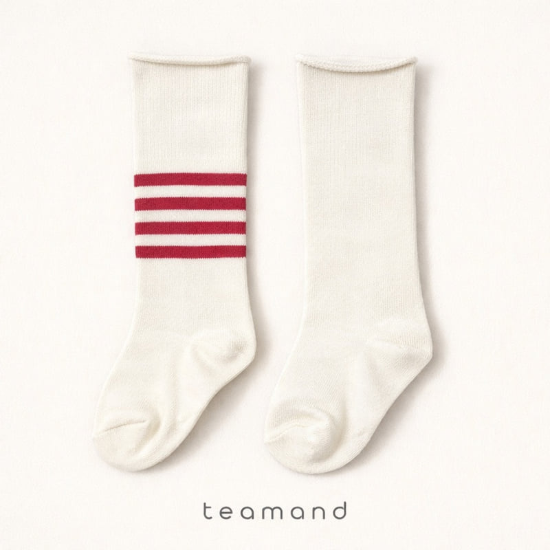 Teamand - Korean Children Fashion - #kidsstore - Match Knee Socks Set - 4