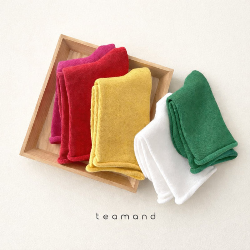 Teamand - Korean Children Fashion - #magicofchildhood - Plain Roll-Edge Set - 2