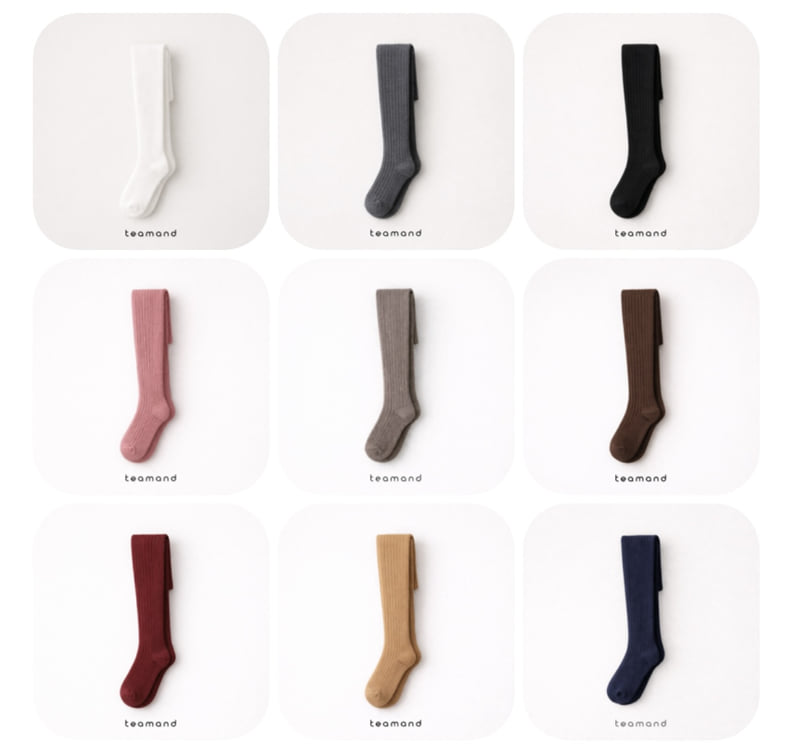 Teamand - Korean Children Fashion - #prettylittlegirls - Ribbed Tights - 11