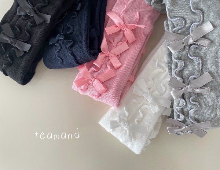 Teamand - Korean Children Fashion - #prettylittlegirls - Ribbon Tights - 9
