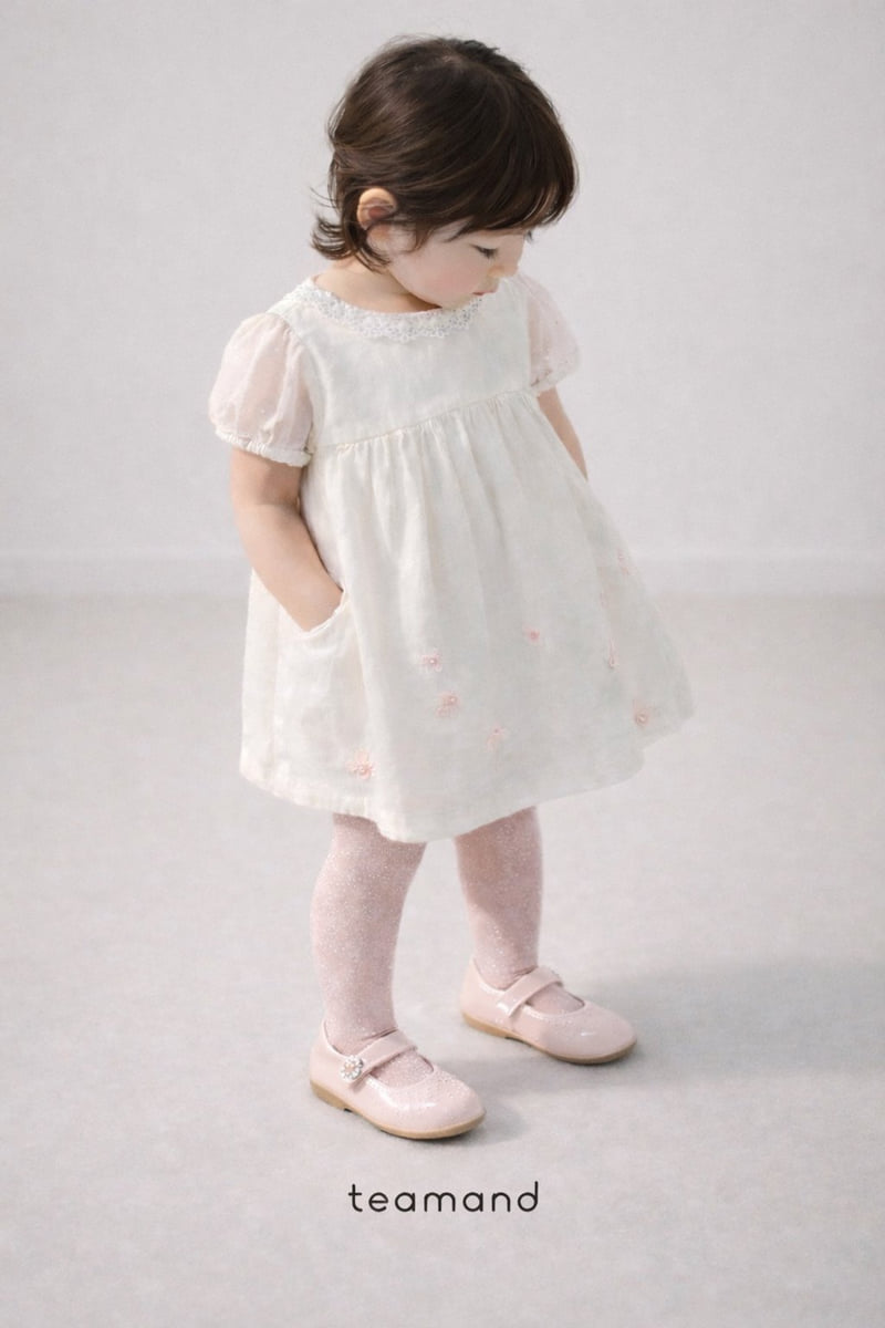 Teamand - Korean Children Fashion - #prettylittlegirls - Spring Pearl Tights - 5