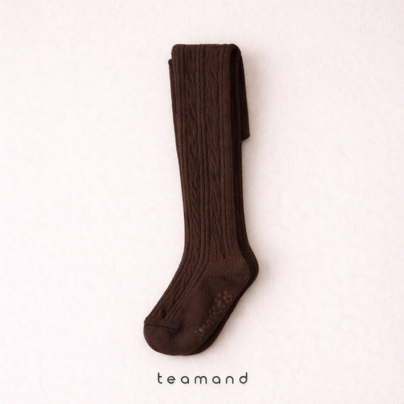 Teamand - Korean Children Fashion - #stylishchildhood - Cable Knit Tights - 5