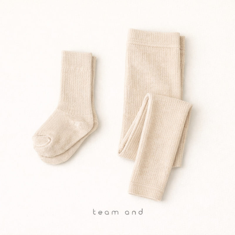 Teamand - Korean Children Fashion - #toddlerclothing - Cookie Leggings Socks Set - 4