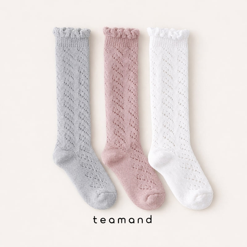 Teamand - Korean Children Fashion - #todddlerfashion - Knitted Knee Socks - 5