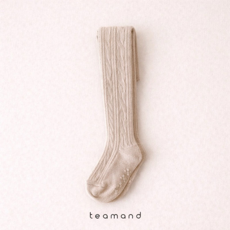 Teamand - Korean Children Fashion - #todddlerfashion - Cable Knit Tights - 4