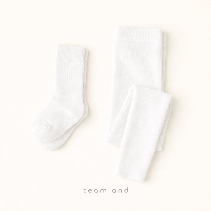 Teamand - Korean Children Fashion - #toddlerclothing - Cookie Leggings Socks Set - 3