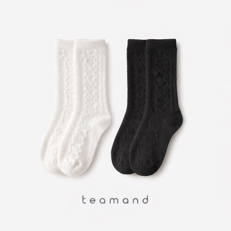 Teamand - Korean Women Fashion - #momslook - Embossed Lace Set - 4