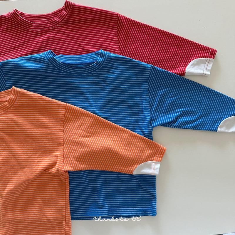 Thanksto TT - Korean Children Fashion - #Kfashion4kids - Crew Ribbed Tee - 2