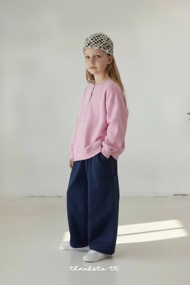 Thanksto TT - Korean Children Fashion - #childrensboutique - Snap Button Sweatshirt - 7