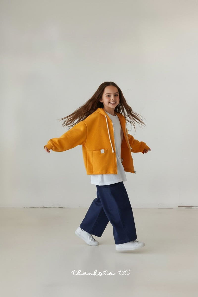 Thanksto TT - Korean Children Fashion - #designkidswear - Blossom Hood Zip-Up - 9