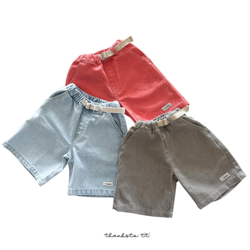 Thanksto TT - Korean Children Fashion - #discoveringself - Belt Pigment Pants