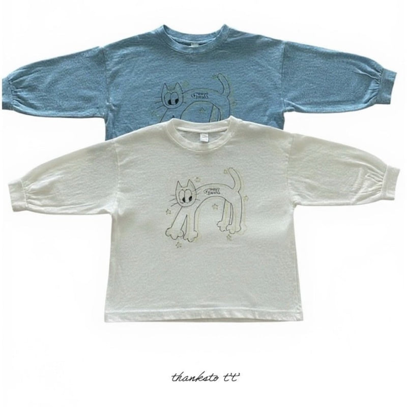 Thanksto TT - Korean Children Fashion - #fashionkids - Kitten Tee