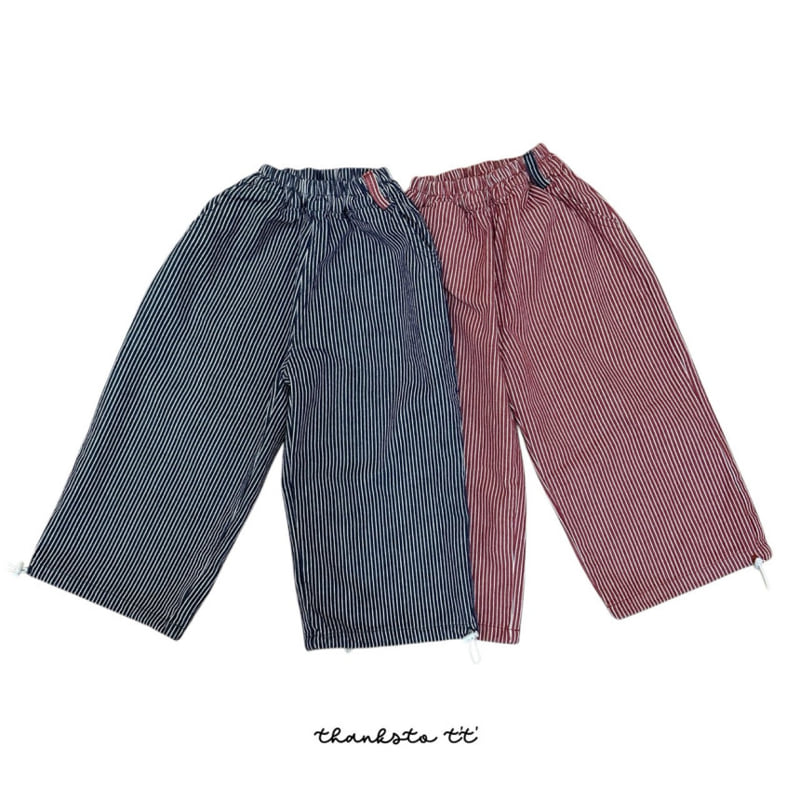Thanksto TT - Korean Children Fashion - #fashionkids - Straight Denim Pants