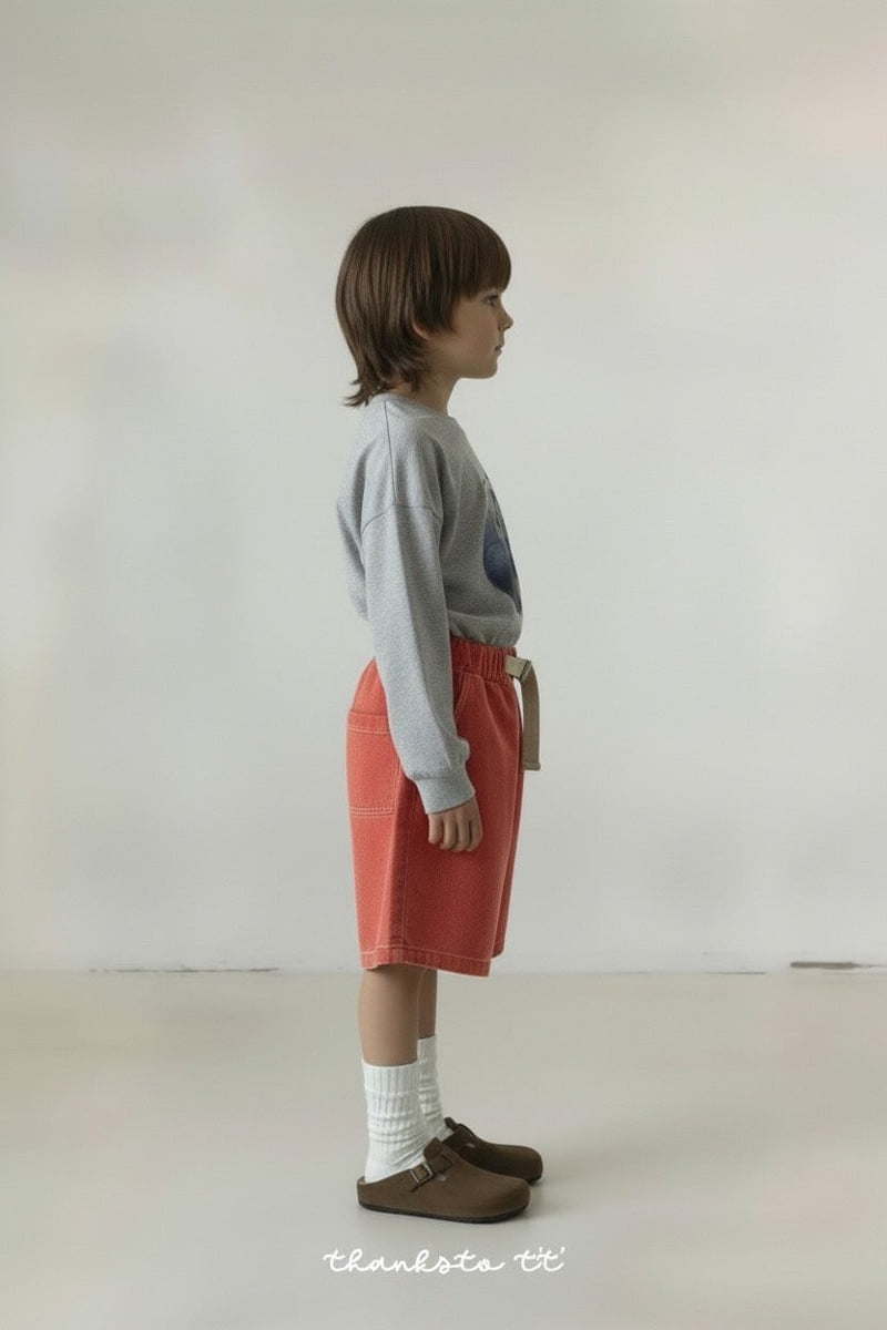 Thanksto TT - Korean Children Fashion - #kidsshorts - Twist Tee - 5