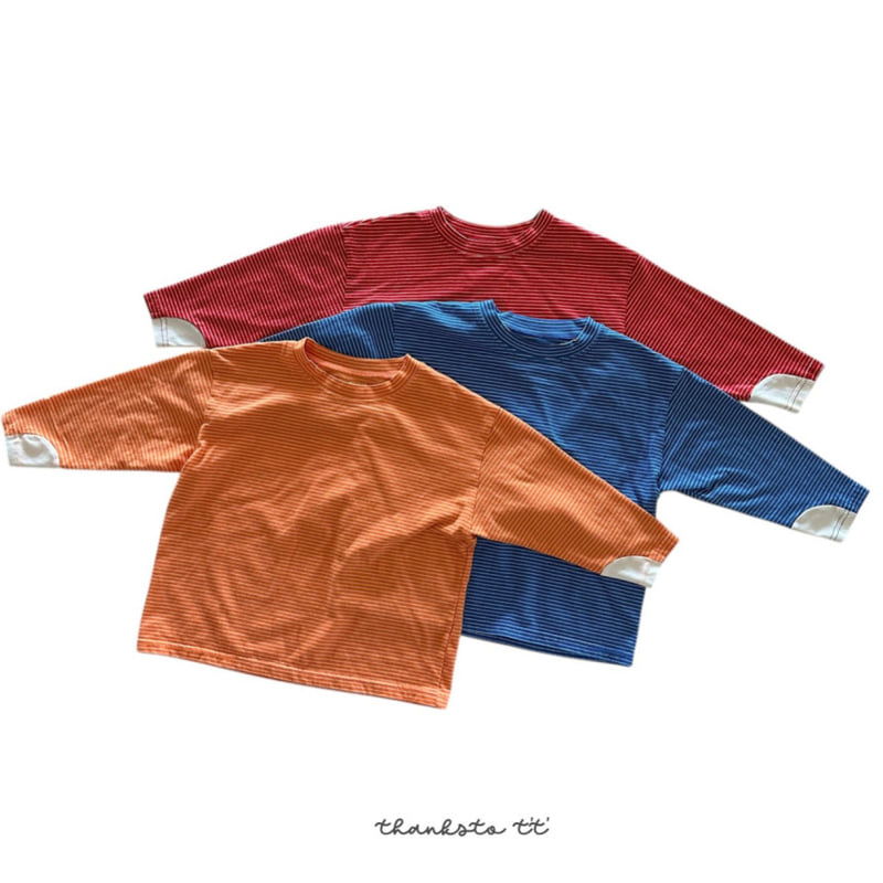 Thanksto TT - Korean Children Fashion - #kidzfashiontrend - Crew Ribbed Tee