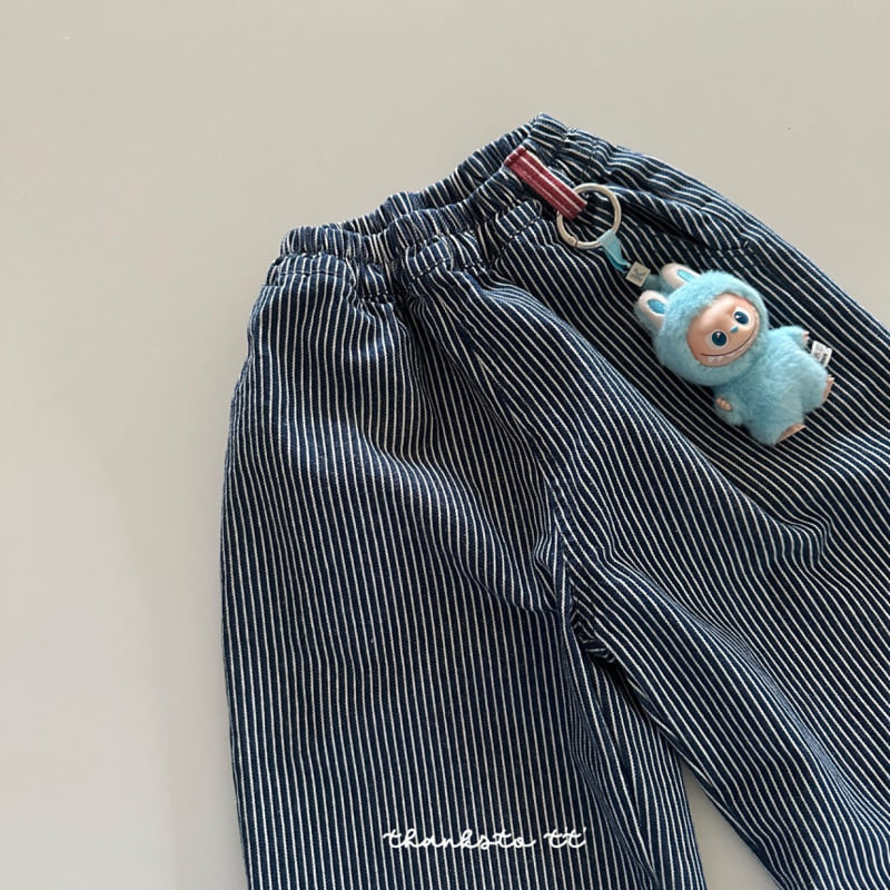 Thanksto TT - Korean Children Fashion - #kidsstore - Straight Denim Pants - 4