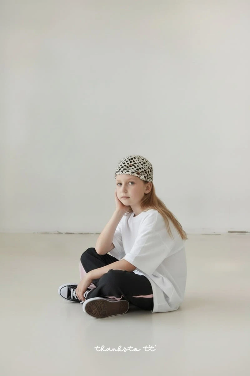 Thanksto TT - Korean Children Fashion - #minifashionista - Oversized Short Sleeve Tee - 6