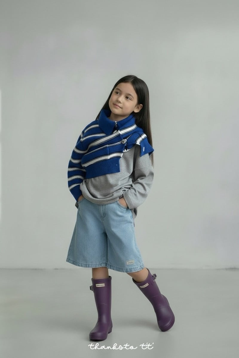 Thanksto TT - Korean Children Fashion - #magicofchildhood - Blur Cardigan - 4