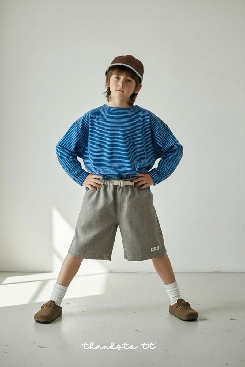 Thanksto TT - Korean Children Fashion - #prettylittlegirls - Belt Pigment Pants - 10